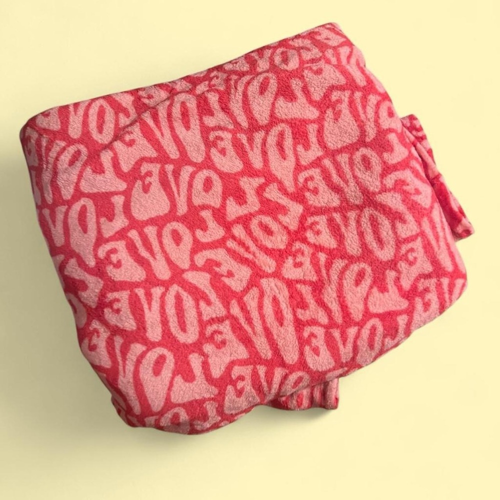 Pink “Love” Blanket